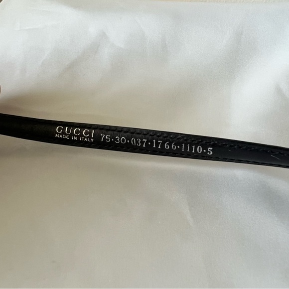 AUTHENTIC RETIRED GUCCI horsebit skinny Belt - GUCCI Belt Leather Black - Picture 10 of 16
